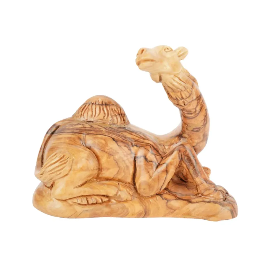 Kassis Dromedar Krippenfigur Olivenholz 11,5 cm Bethlehem