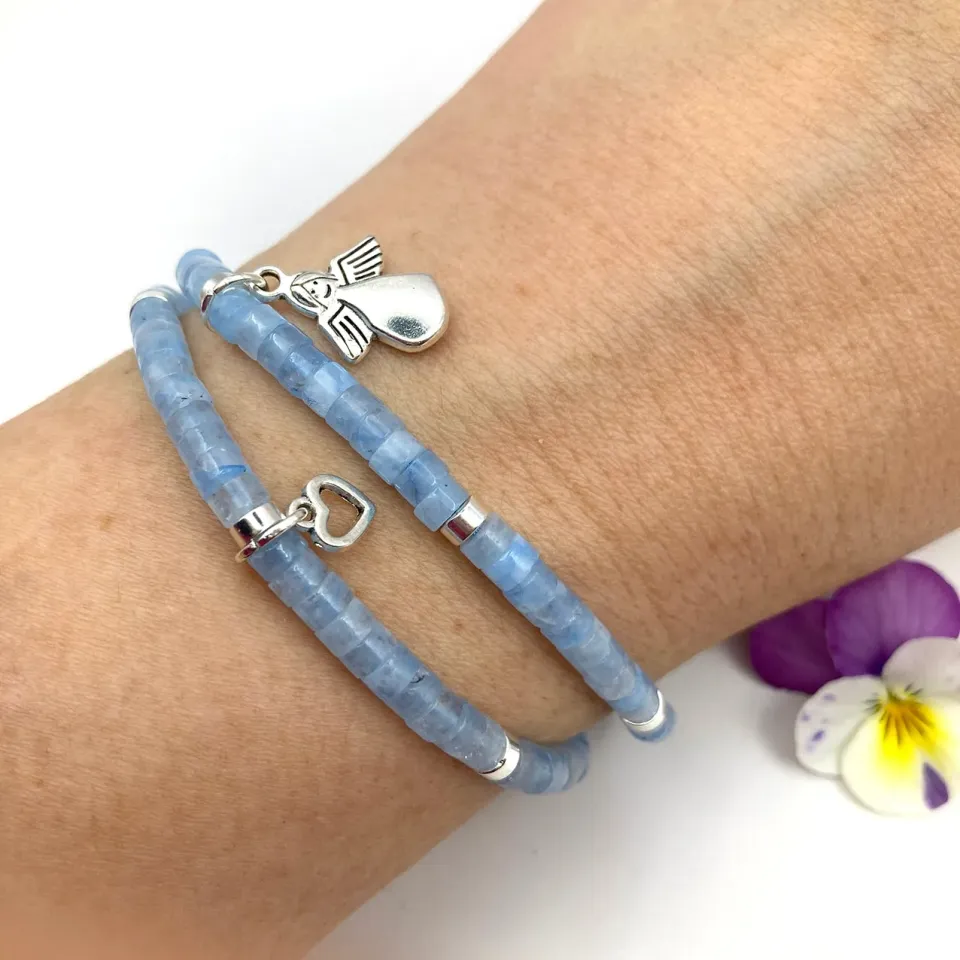 Rosenkranz-Shop Partner-Armband Firmung Edelstein verstellbar
