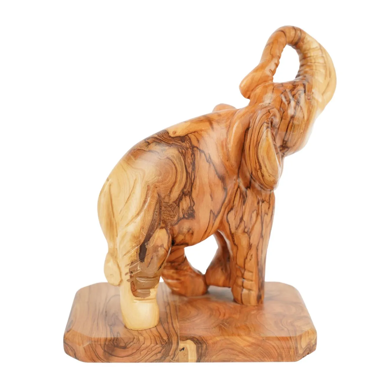 Kassis Elefant Holzskulptur 20 cm Olivenholz Bethlehem