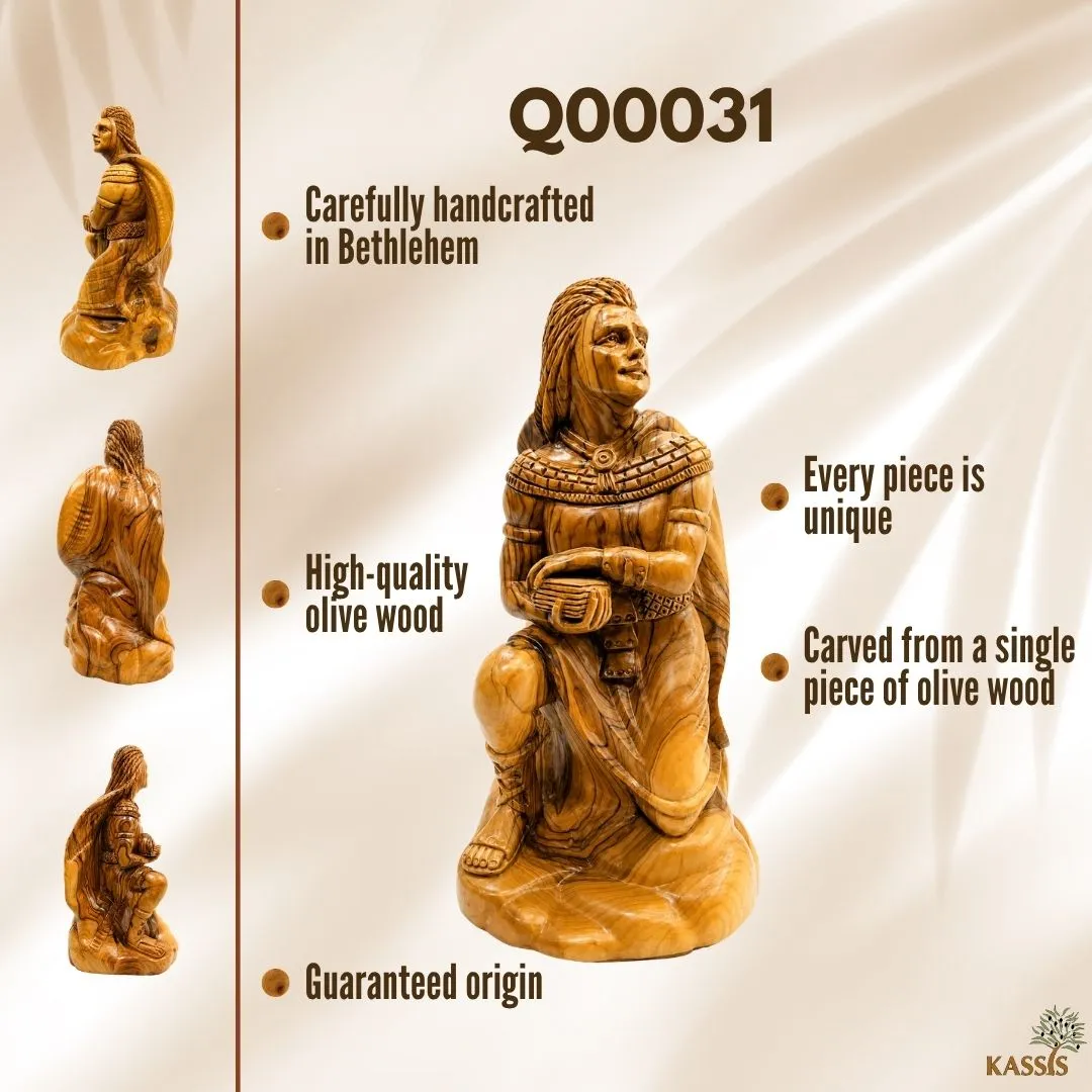 Kassis Geschenkartikel Nephi Son of Lehi Skulptur Olivenholz