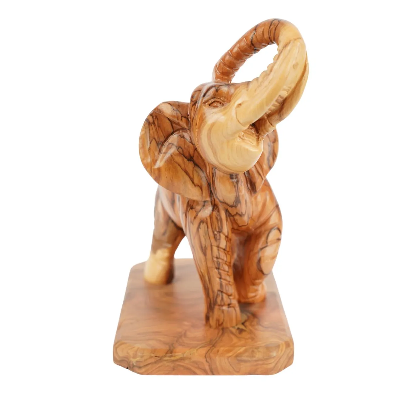 Kassis Elefant Holzskulptur 20 cm Olivenholz Bethlehem