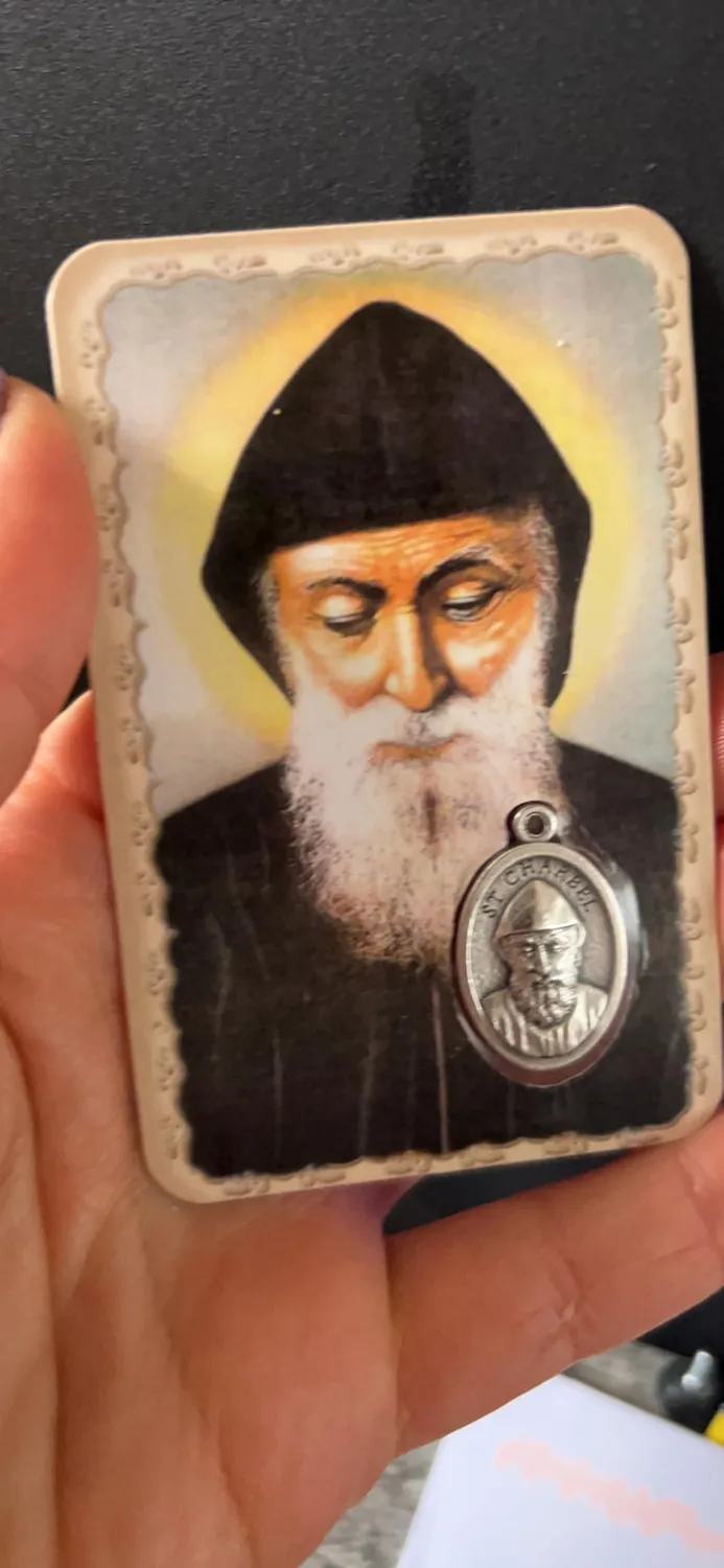 Palais du Rosaire Saint Charbel religiöses Bild mit Medaille Aluminium