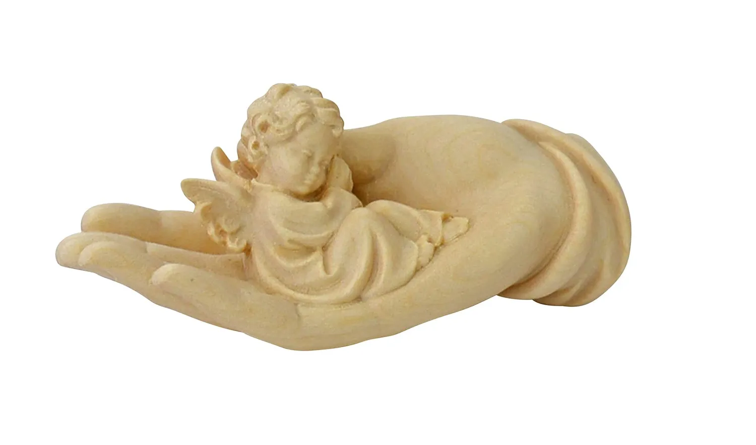 KVN Schützende Hand Holzfigur Ahorn natur