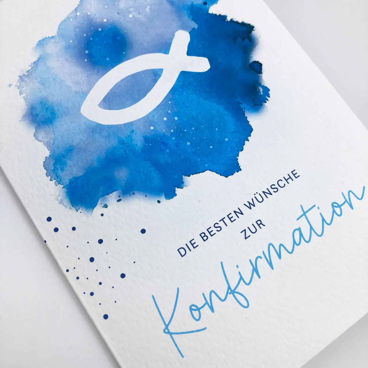 Scheichelbauer Konfirmation Fisch Glückwunschkarte A6