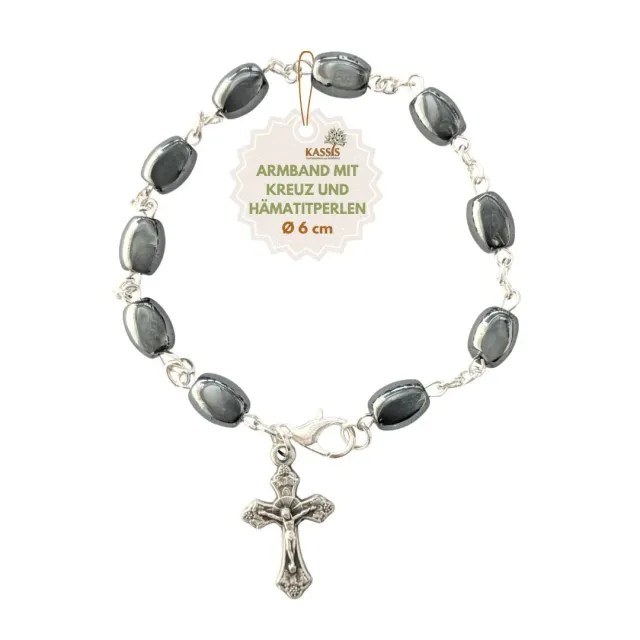 Kassis Geschenkartikel Hämatit Armband Metallelemente