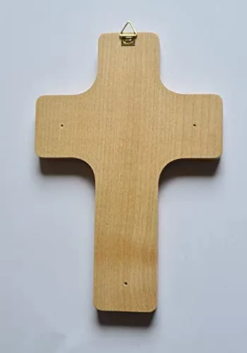 KVN Holzkreuz 16x11cm Buche mit Öse zum Aufhängen