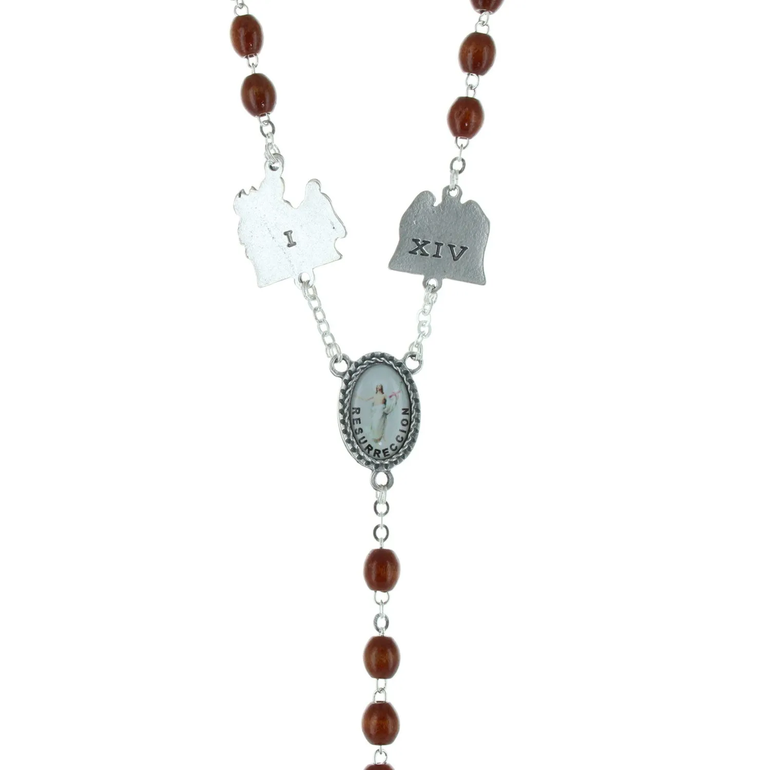Palais du Rosaire Kreuzweg Rosenkranz Holz
