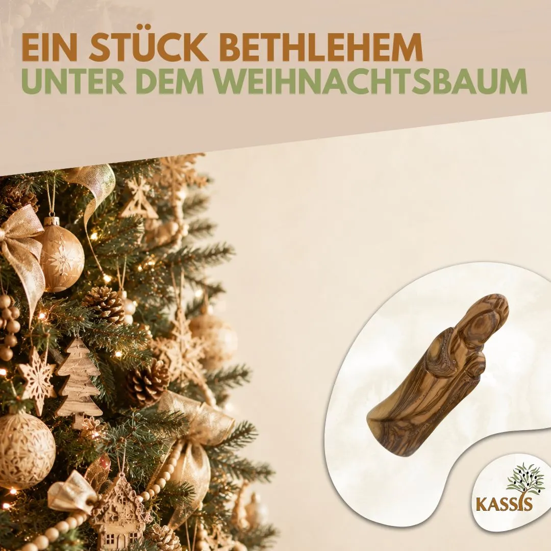 Kassis Weihnachtskrippe Olivenholz Set Figuren ohne Gesicht